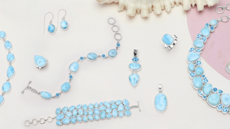 Larimar Jewelry That Radiates Oceanic Beauty & Calm