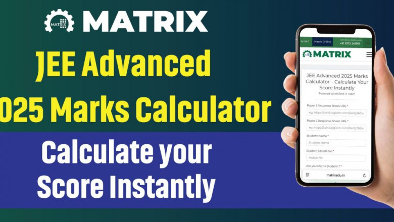JEE Advanced 2025 Score Calculator By Matrix — Calculate JEE Advanced Marks