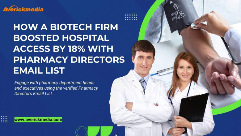 How a Biotech Firm Boosted Hospital Access by 18% with Pharmacy Directors Email List
